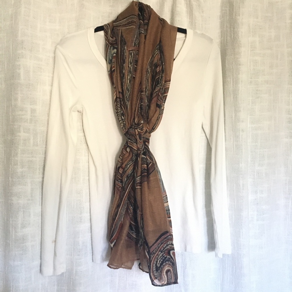 Swirly trippy sparkly scarf